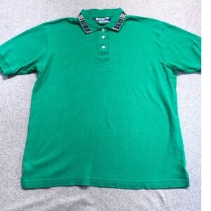 Vintage 90's Pendleton Knockabouts Polo Shirt Green Southwestern Collar USA L XL